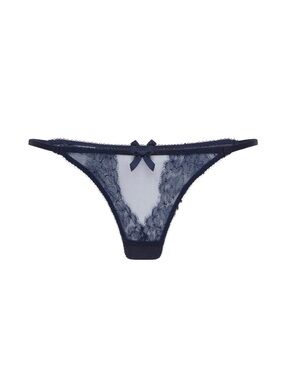 Agent Provocateur Navy Blue Lace Knickers NWT sz 3